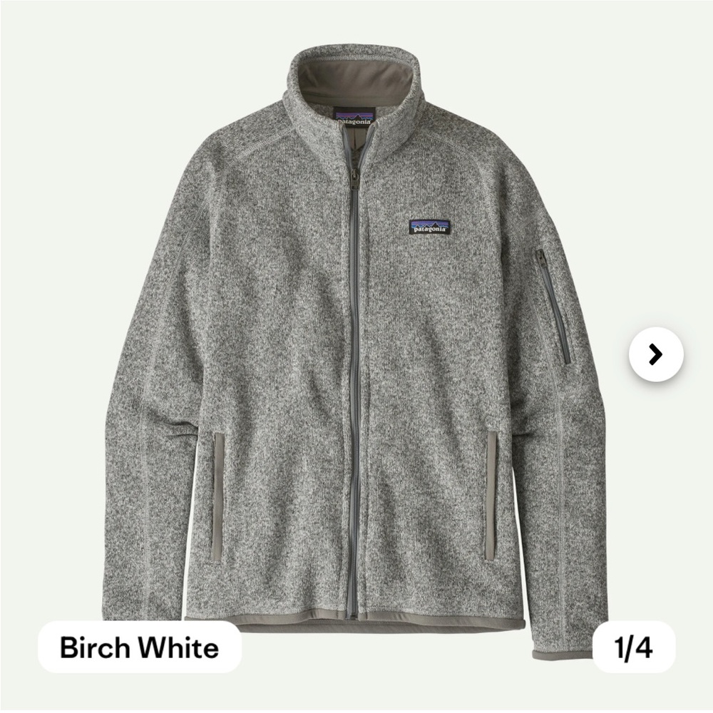 Patagonia Heather Gray Fleece Jacket